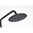 Opbouw regendouche 20 cm hoofddouche thermostatisch mat zwart