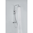 Opbouw regendouche 20 cm hoofddouche thermostatisch chrome