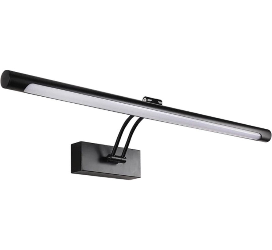 Spiegellamp ledverlichting zwart instelbaar