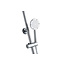 Opbouw regendouche 20 cm hoofddouche thermostatisch chrome
