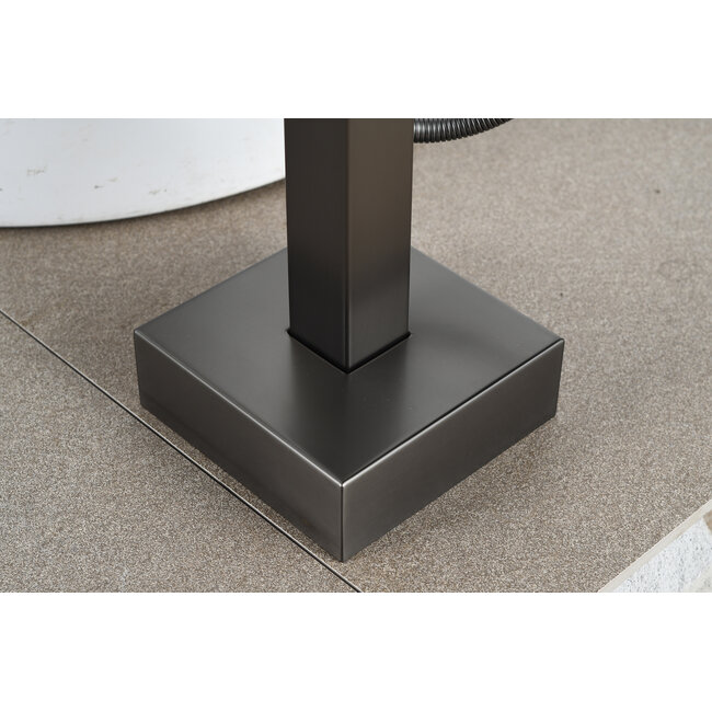 Vrijstaande badmengkraan – inclusief handdouche – grey