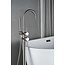 Nurion Vrijstaande badmengkraan – inclusief handdouche – brushed steel