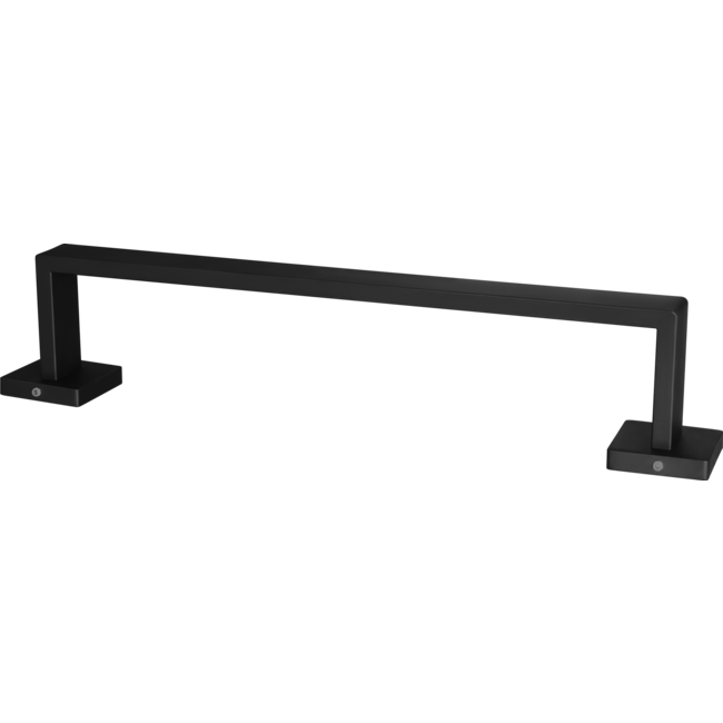 Handdoekbeugel mat zwart vierkant