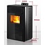 Pelletkachel - 13.1kW - voor 80-100 m2 - 5 niveaus - timer - CR04 Black
