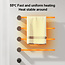 Elektrische handdoek radiator zwart met thermostaat L-SR0003-B