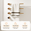 Elektrische handdoek radiator gold met thermostaat L-SR0003-T