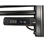 Slimme elektrische handdoekradiator met digitale bediening black  425Watt