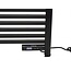 Slimme elektrische handdoekradiator met digitale bediening black  425Watt