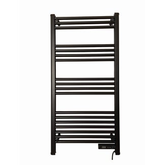 Quality Heating Slimme elektrische handdoekradiator met thermostaat black  425Watt