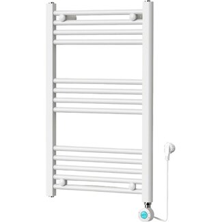 Quality Heating Handdoekradiator Elektrisch met Digitale Thermostaat - Radiator Badkamer - 800 × 500 mm - Mat wit - 300 Watt