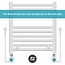 Handdoekradiator Elektrisch met Digitale Thermostaat - Radiator Badkamer - 800 × 500 mm - Mat wit - 300 Watt