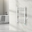 Handdoekradiator Elektrisch met Digitale Thermostaat - Radiator Badkamer - 800 × 500 mm - Mat wit - 300 Watt