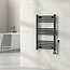 Handdoekradiator Elektrisch met Digitale Thermostaat - Radiator Badkamer - 800 × 500 mm - Mat zwart - 300 Watt