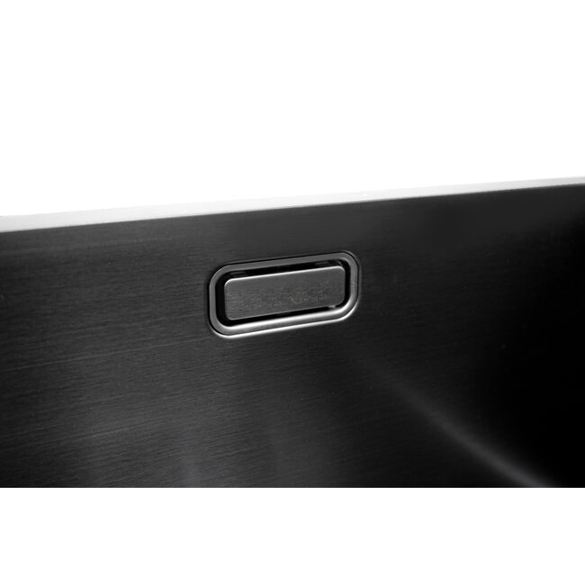 Nurion Spoelbak Black Metal 34,5 x 34,5 – Spoelbak Keuken - Spoelbakken Keuken – Wasbak Keuken - zonder Kraangat RVS