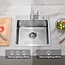 Nurion Spoelbak RVS 34,5 x 34,5 – Spoelbak Keuken - Spoelbakken Keuken – Wasbak Keuken - zonder Kraangat