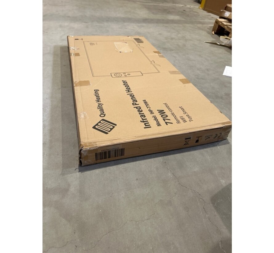 2ekans | QH-SP Wifi remote control verplaatsbaar infraroodpaneel 360, 450 en 720Watt - 720Watt 60 x 120 cm