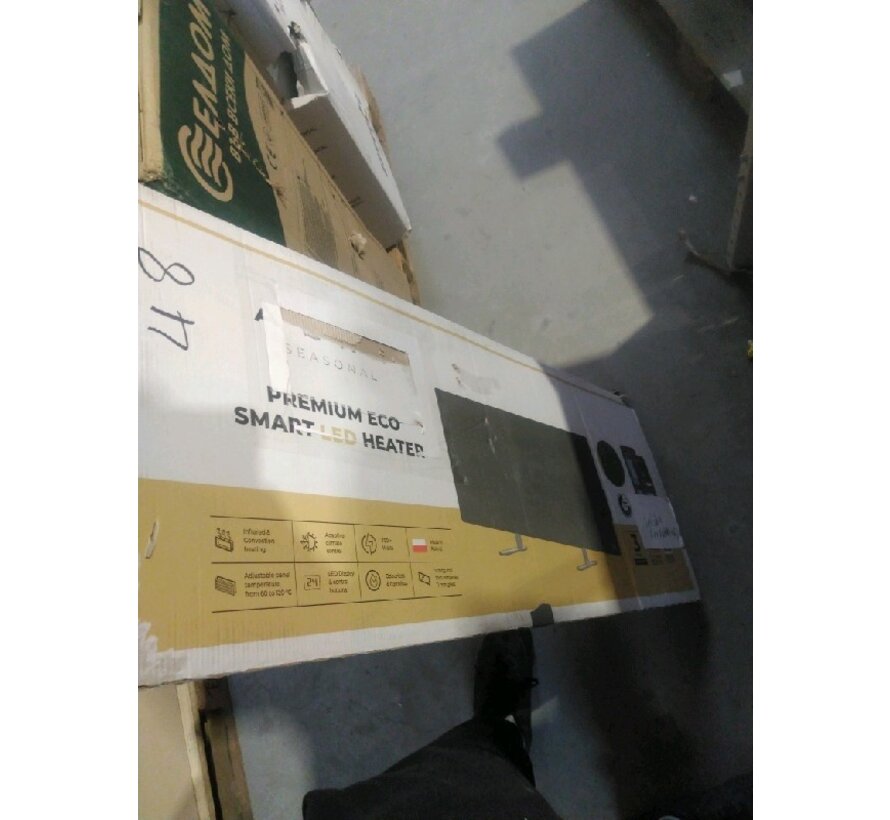 2ekans | AENO GH4S slimme infrarood verwarmingspaneel WIFI - 700 Watt - Black