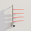 Elektrische handdoek radiator chrome met thermostaat
