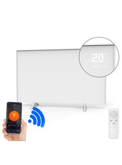 2ekans | QH-SP Wifi remote control verplaatsbaar infraroodpaneel 360, 450 en 720Watt - 360Watt 60 x 60 cm