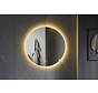 2ekans | Spiegel rond 120 cm frameloos, rondom led verlichting en anti-condens