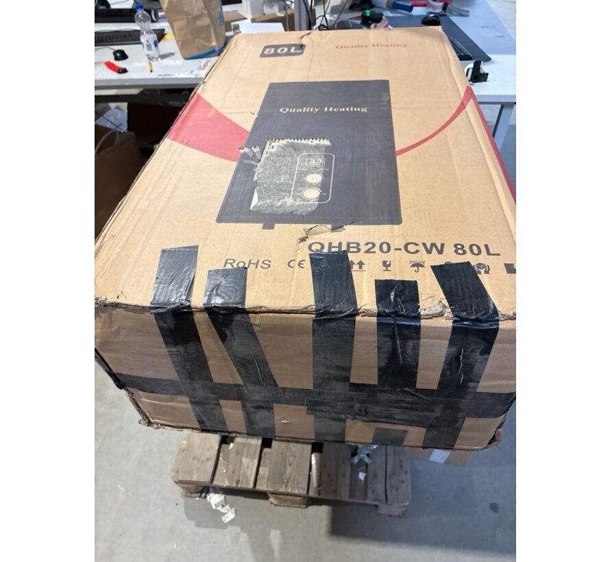 2ekans | 80 Liter QH dual elektrische boiler met digitale bediening