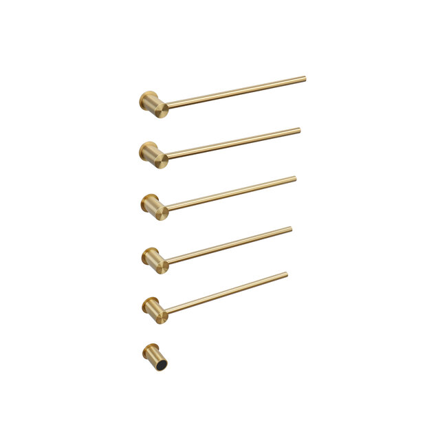 Elektrische handdoek radiator gold met thermostaat L-SR0005-T