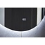 Spiegel rond 120 cm frameloos, rondom led verlichting en anti-condens