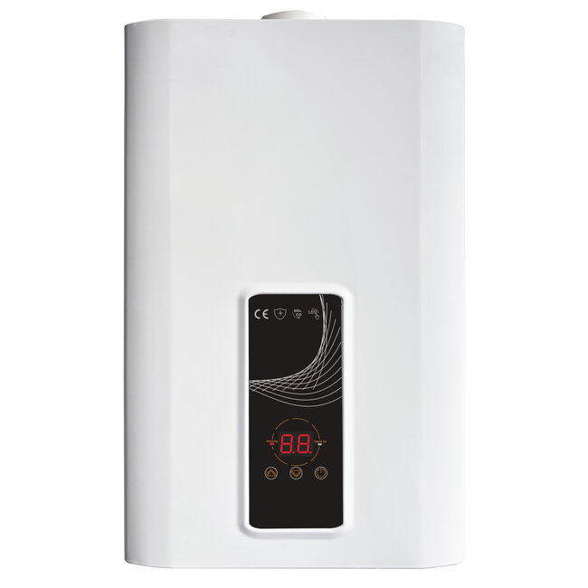EcoTherm Electronische geiser 230V Digitaal 13L Low Nox Propaan gesloten kamer