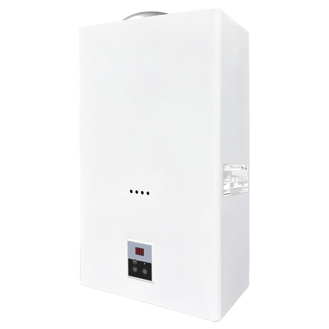 EcoTherm Electronische geiser Digitaal 14L Low Nox Propaan open kamer