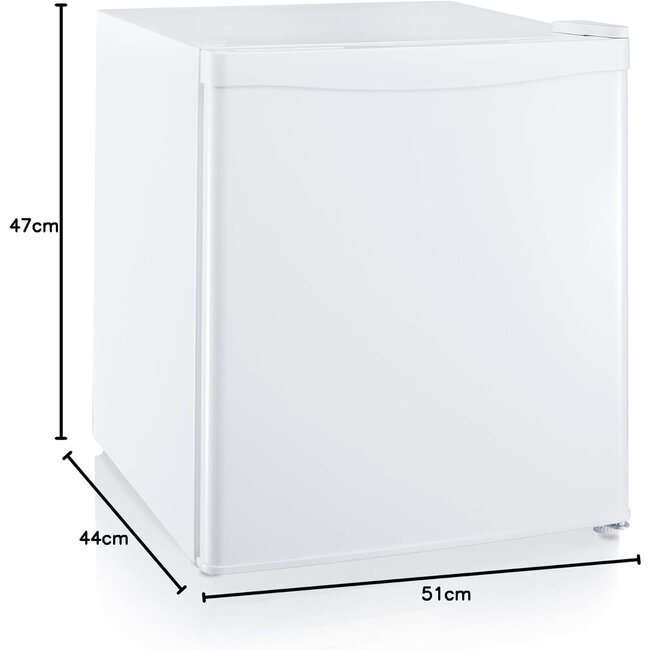 Nurion Mini Koelkast - 40L - Kleine ijskast - Vrijstaand - Compact - Wit