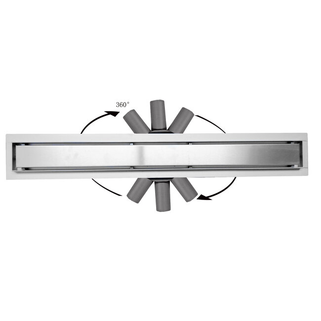 LunaDrain douchegoot compleet met flens flexibel