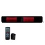 Quality Heating Infrarood terrasverwarmer Calore black heater instelbaar met 1600 - 3200Watt