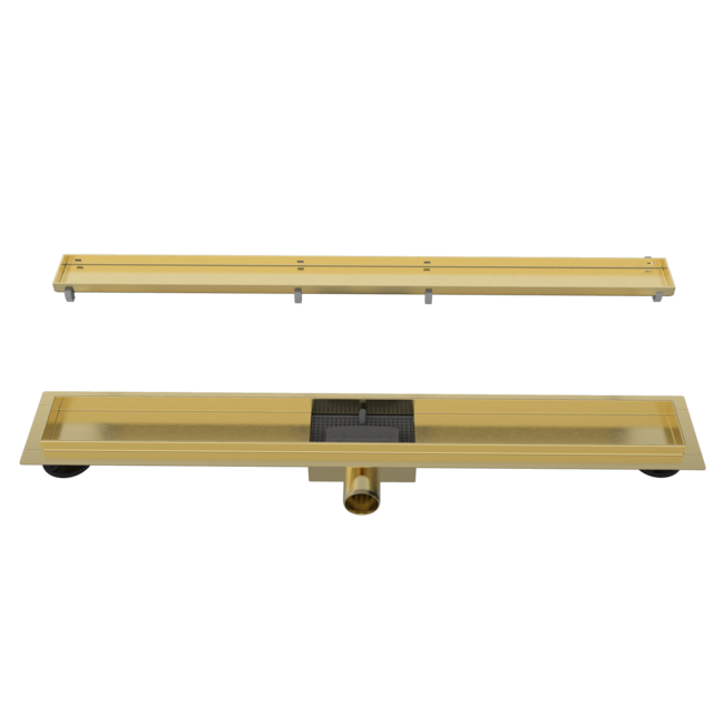 SolarDrain douchegoot compleet met flens gesloten rooster