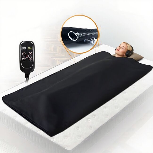 Infrarood saunadeken 660Watt vermogen instelbaar - Infraroodtherapie - Sauna