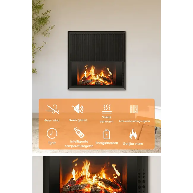 Evolux Infrarood paneel haard LCD 1700Watt