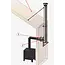 Quality Heating Houtkachel smoke pipe kit door de muur en plafond