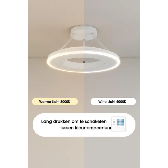 QH-GlowRing Serie Wifi infraroodpaneel met led verlichting 60 cm 1000watt