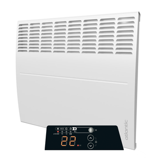 2ekans | Ecoflex Atlantic F125-D elektrische kachel met instelbare thermostaat - 2000 Watt - 75cm (b) x 45cm (h)