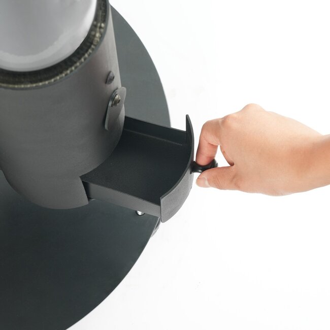 P07 HeatRocket pellethaard met wielen Quality Heating 5,0kw