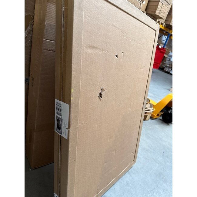 2ekans | Spiegel asymmetrisch organische led verlichting en anti-condens 100 cm breed en 65 cm hoog