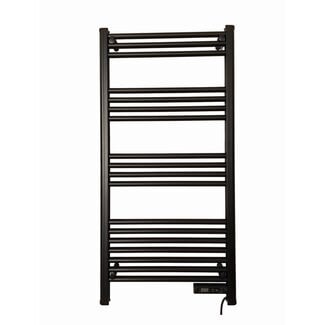 2ekans | Slimme elektrische handdoekradiator met thermostaat black  425Watt
