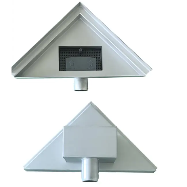 Hoekdrain douchegoot 20 x 28 x 8 cm RVS