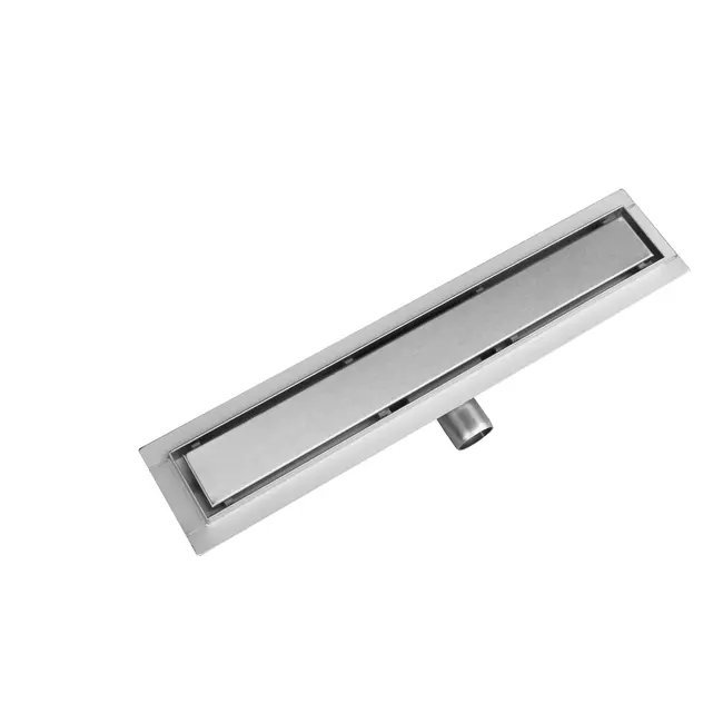 Nurion douchegoot flens met zijuitloop - tegelrooster