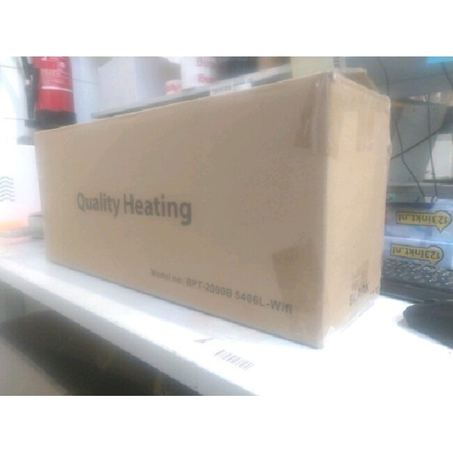 2ekans | Keramische wandverwarming ThermoBlack met Wifi thermostaat