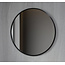 2ekans | Spiegel rond 80 cm met zwart frame - Bella Mirror