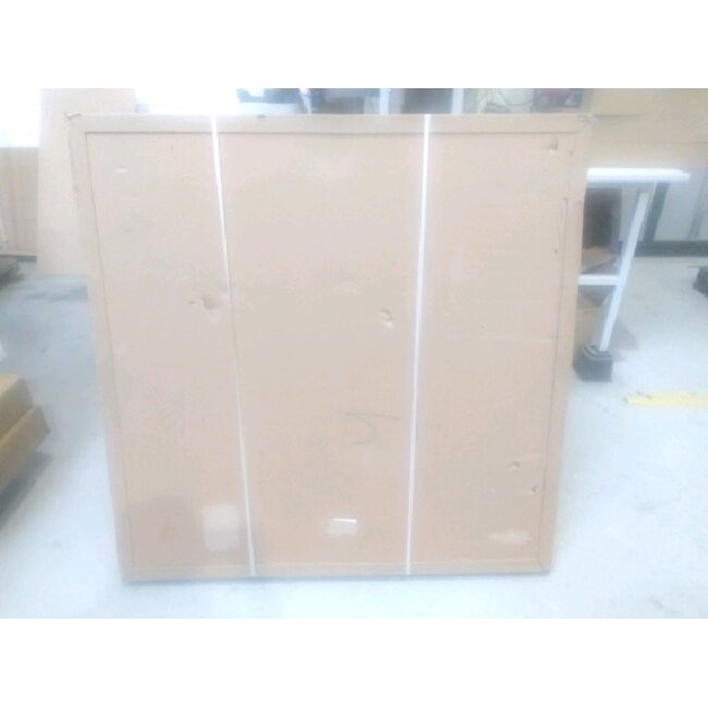 2ekans | Spiegel rond 120 cm met zwart frame, led verlichting en anti-condens