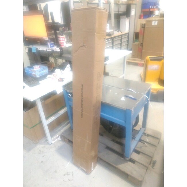 2ekans | Infrarood terrasverwarmer black heater instelbaar met 1800 - 2400Watt - 2400 Watt