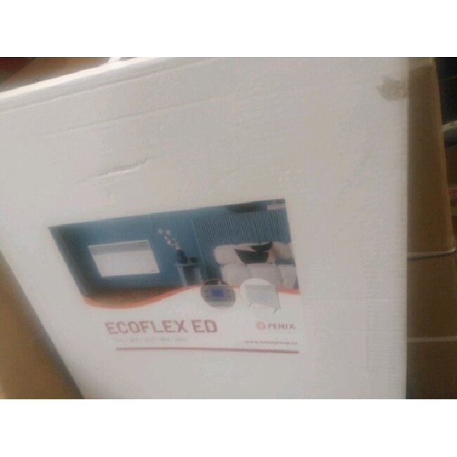 2ekans | Ecoflex Atlantic F125-D elektrische kachel met instelbare thermostaat - 500 Watt - 38cm (b) x 45cm (h)