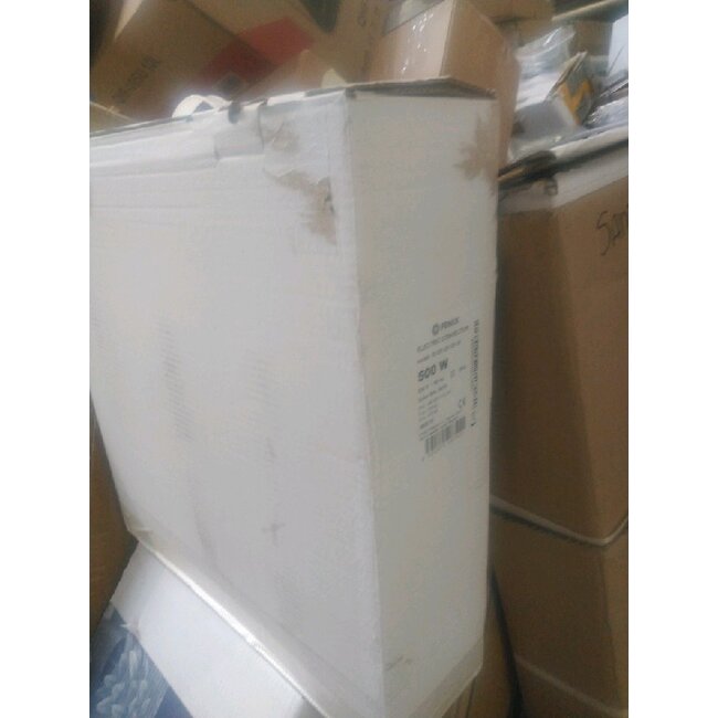 2ekans | Ecoflex Atlantic F125-D elektrische kachel met instelbare thermostaat - 500 Watt - 38cm (b) x 45cm (h)