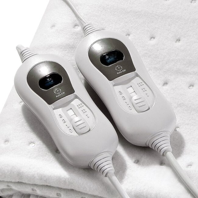 QH Elektrische onderdeken - 2 persoons 160 x 140 cm met Hoekelastieken en controllers